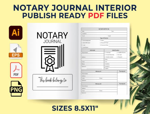 Notary Journal – Notary Log KDP Interior