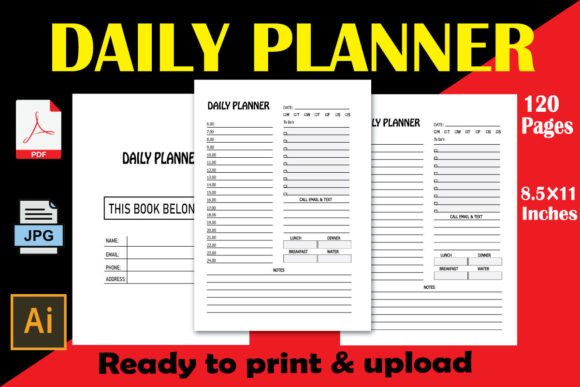 Organize Your Life With a Daily Planner KDP