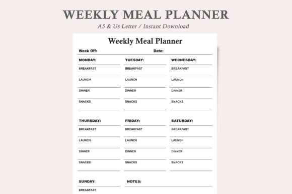 Simplify Your Weekly Meals with a Practical Meal Planner