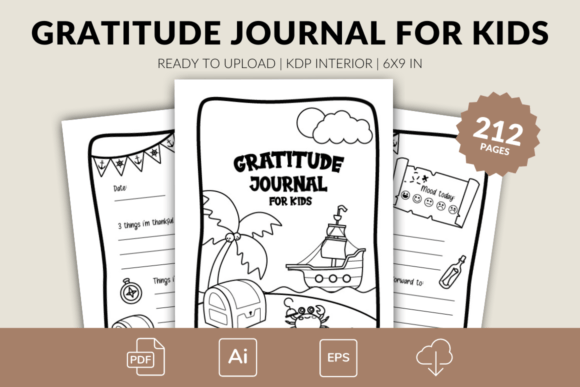 Unlocking a Treasure Chest of Positivity: The Pirate-Themed Gratitude Journal for Kids